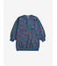 Stamp Bloom all over sweatshirt dress