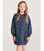 Stamp Bloom all over sweatshirt dress