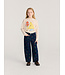 Stamp Bloom all over denim pants