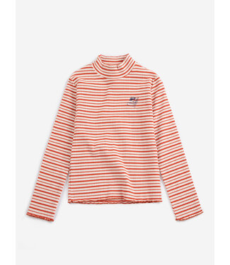 Bobo Choses Energy Flower Stripes turtle neck T-shirt