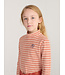 Energy Flower Stripes turtle neck T-shirt