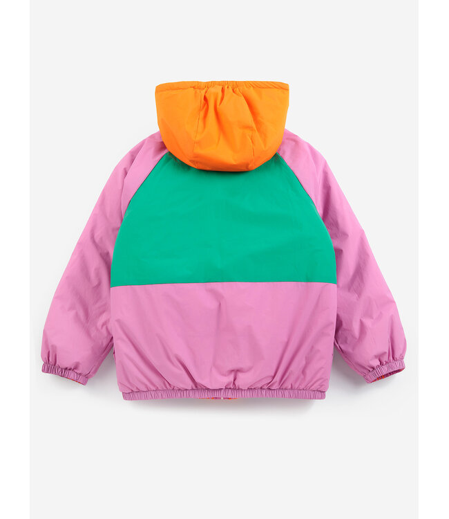 Almost Moiré all over reversible anorak FUCHSIA