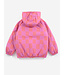 Almost Moiré all over reversible anorak FUCHSIA