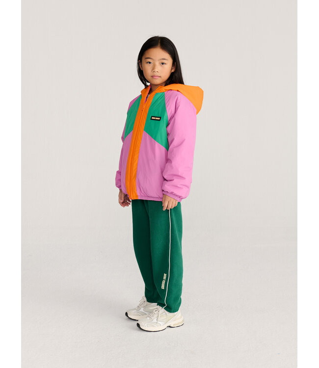 Almost Moiré all over reversible anorak FUCHSIA