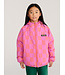 Almost Moiré all over reversible anorak FUCHSIA