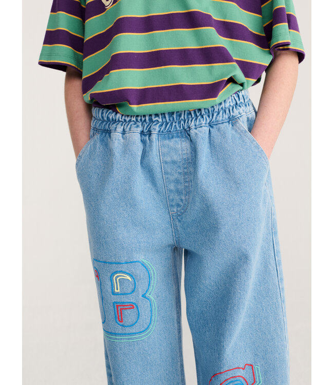 Bobo Choses Embossed denim pants