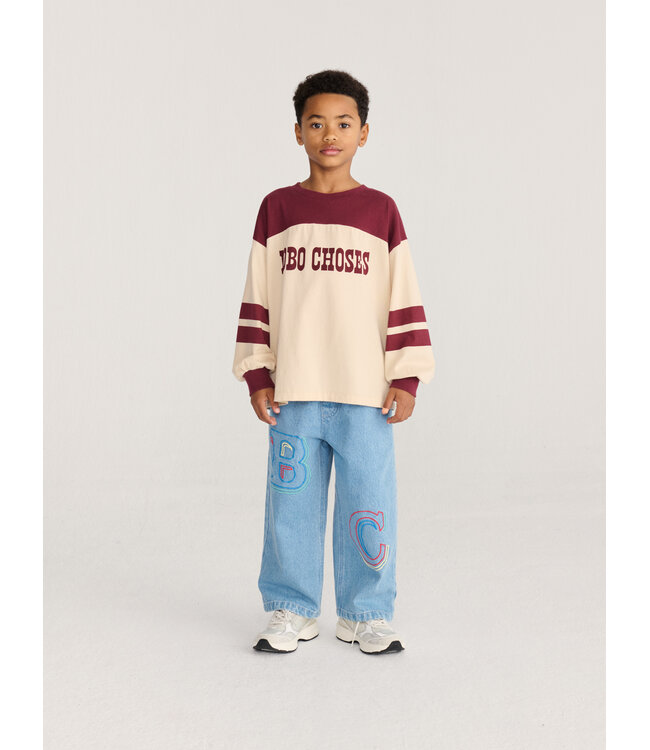 Bobo Choses Embossed denim pants