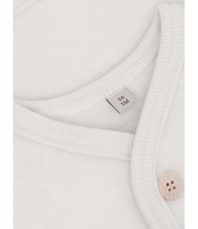 HUTTEliHUT Jacket Wool Fleece w. Buttons | Tofu