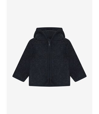 Huttelihut HUTTEliHUT Jacket Wool Fleece | Navy Melange
