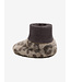 HUTTEliHUT Footies Wool Fleece 2-layer | Camel Melange