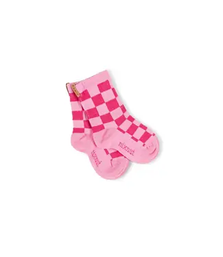 Nixnut Nixnut Checkered socks | Cherry
