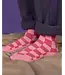 Nixnut Checkered socks | Cherry