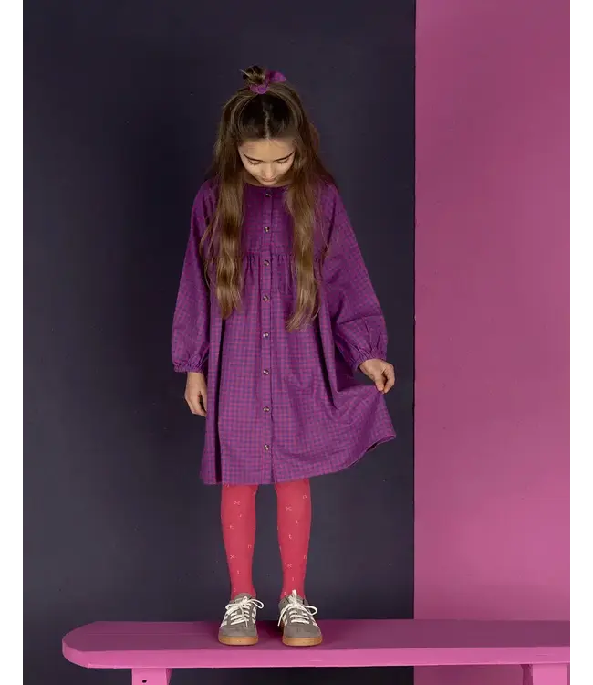 Nixnut Lon dress | Blueberry Checkered