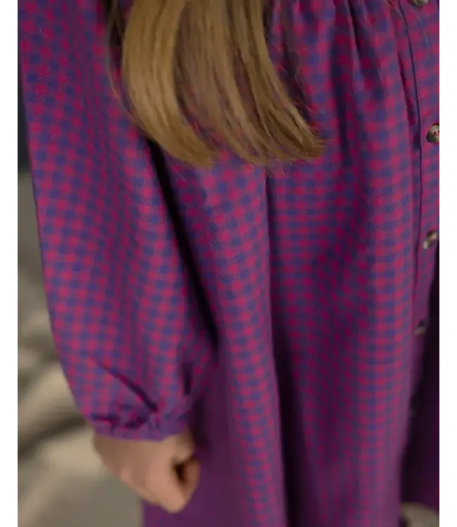 Nixnut Lon dress | Blueberry Checkered
