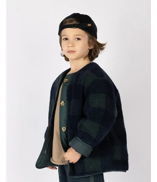 Nixnut Check jacket | Moss