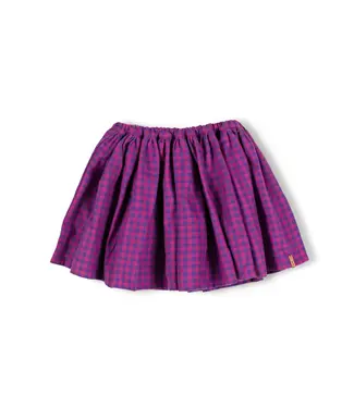 Nixnut Nixnut Tos skirt | Blueberry Checkered