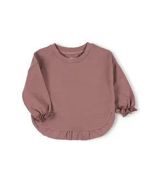 Nixnut Nixnut Ruffled sweater | Mauve