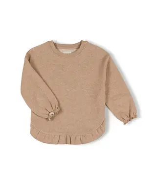 Nixnut Nixnut Ruffled sweater | Pebble