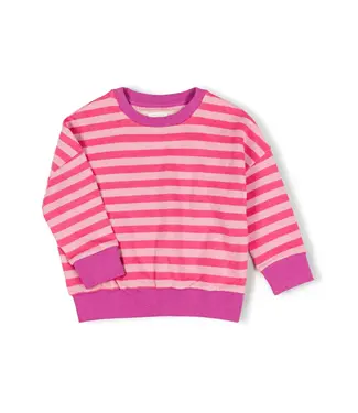 Nixnut Nixnut Rel sweater | Cherry Stripe