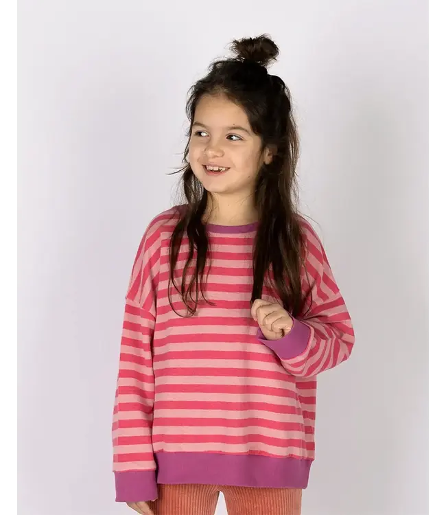 Nixnut Rel sweater | Cherry Stripe