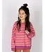 Nixnut Rel sweater | Cherry Stripe