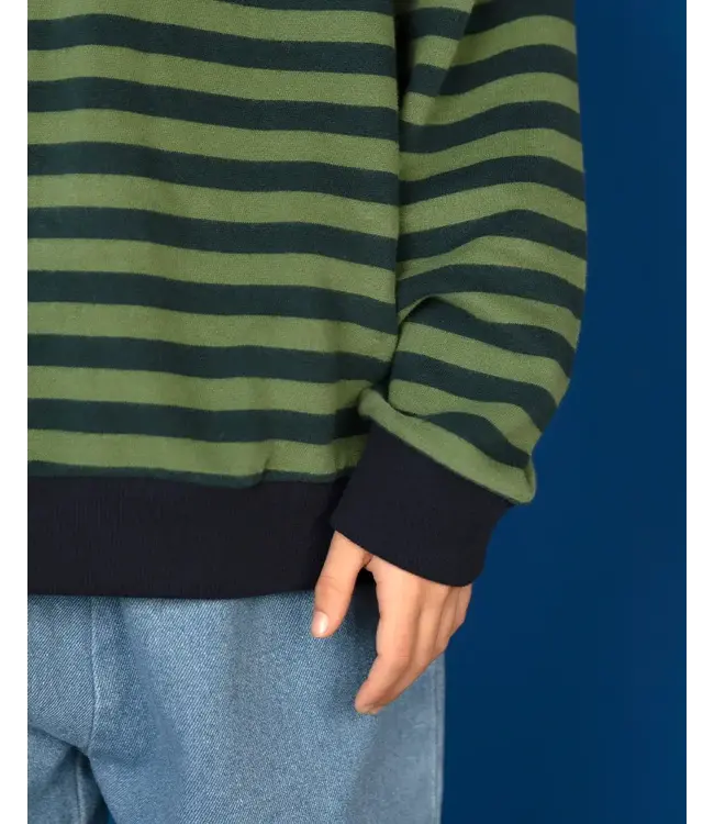 Nixnut Rel sweater | Moss Stripe