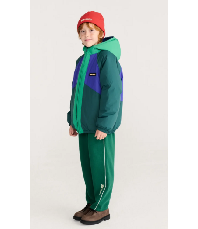 Almost Moiré all over reversable anorak NAVY BLUE
