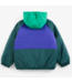 Almost Moiré all over reversable anorak NAVY BLUE