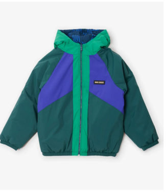 Bobo Choses Almost Moiré all over reversable anorak NAVY BLUE