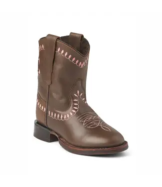Bootstock Bow boot Low Dark Brown Kids