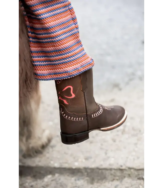 Bow boot Low Dark Brown Kids