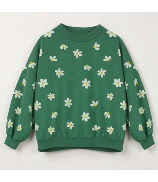 Lotiekids Lötiekids Sweatshirt Daisies allover | Green