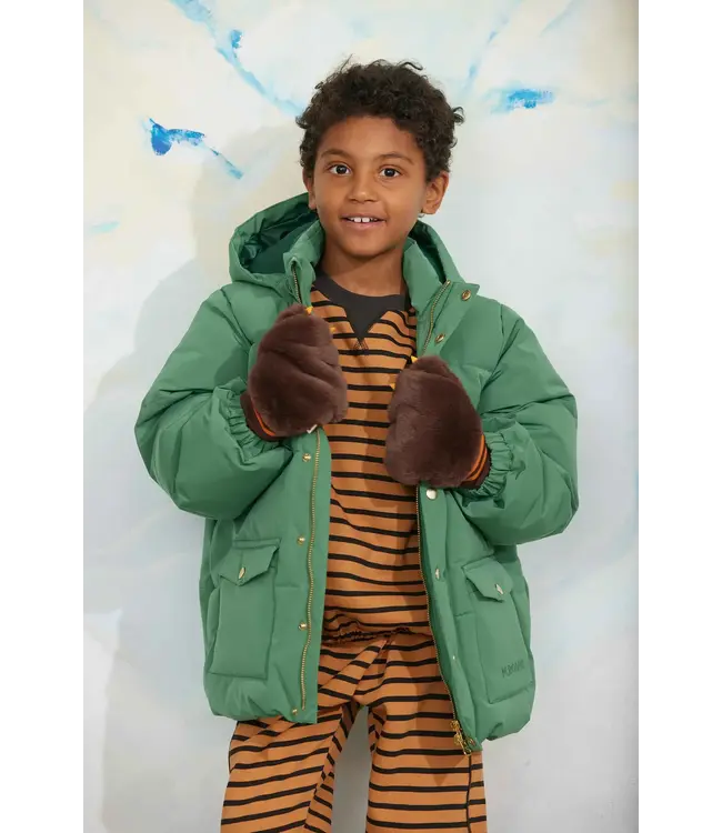 Mini Rodini Solid heavy puffer | Green