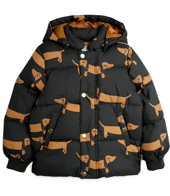 MR Dog hooded puffer | Black