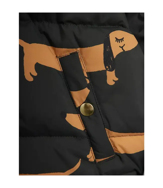 MR Dog hooded puffer | Black