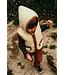 wollen bodywarmer hood flat white caramel