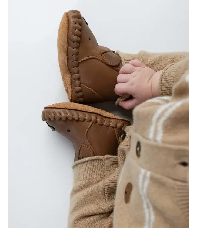 Donsje Kapi Classic Booties | Bear | Cognac Classic Leather