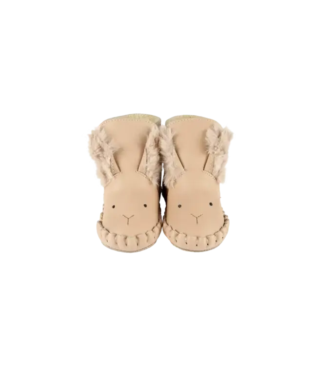 Donsje Kapi Exclusive Booties | Fluffy Bunny | Light Rust Leather