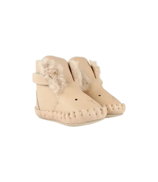 Donsje Kapi Exclusive Booties | Fluffy Bunny | Light Rust Leather
