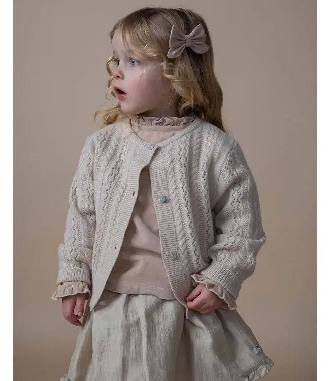 Donsje Danik Merino Wool Cardigan | Soft Sand