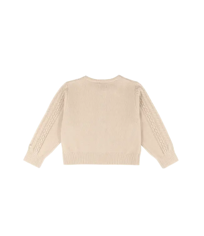 Donsje Danik Merino Wool Cardigan | Soft Sand