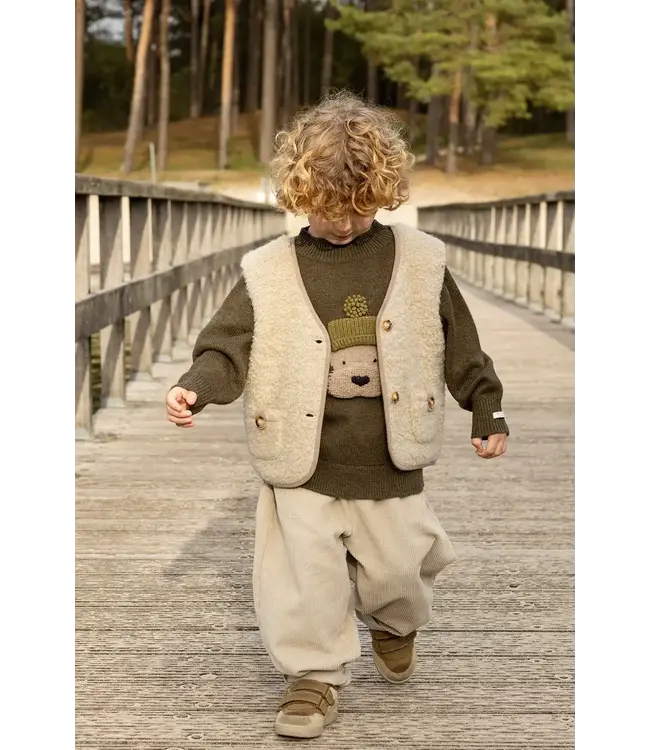 Donsje Denn Merino Wool Sweater | Terrier | Dark Olive