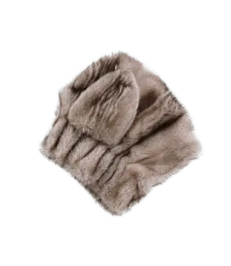 Donsje Donsje Evangeline Hat | Soft Taupe Striped Teddy