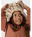 Donsje Evangeline Hat | Soft Taupe Striped Teddy