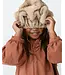 Donsje Evangeline Hat | Soft Taupe Striped Teddy