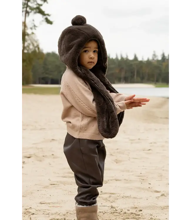 Donsje Huffy Hat | Forest Brown Teddy