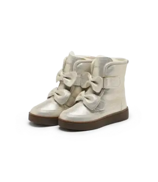 Donsje Donsje Isa Exclusive Boots | Silver Metallic Leather