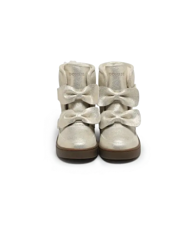 Donsje Isa Exclusive Boots | Silver Metallic Leather