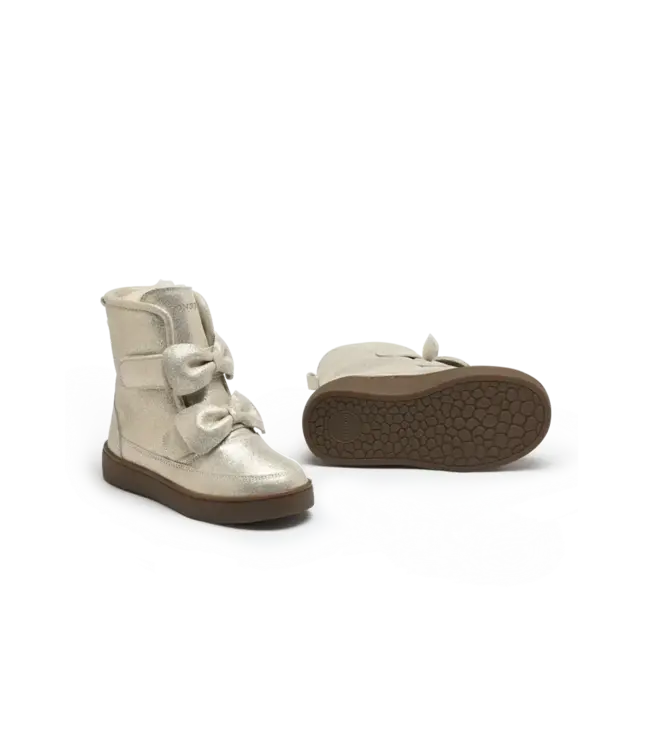 Donsje Isa Exclusive Boots | Silver Metallic Leather