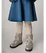 Donsje Isa Exclusive Boots | Silver Metallic Leather